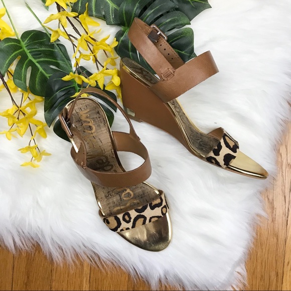 Sam Edelman Shoes - Sam Edelman Leopard Print Wedges